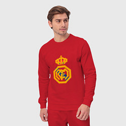 Костюм хлопковый мужской Football - Real Madrid, цвет: красный — фото 2