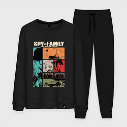 Костюм хлопковый мужской Семья Шпиона Spy x Family, цвет: черный