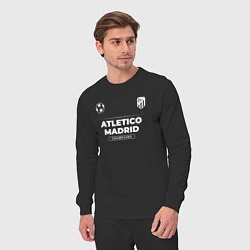 Костюм хлопковый мужской Atletico Madrid Форма Чемпионов, цвет: черный — фото 2