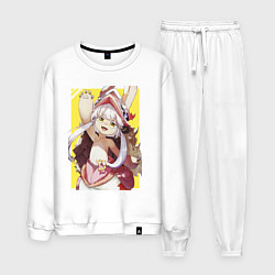 Костюм хлопковый мужской Nanachi made in abyss, цвет: белый