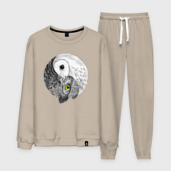 Мужской костюм Инь Янь по совиному