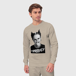 Костюм хлопковый мужской The Prodigy - firestarter, цвет: миндальный — фото 2