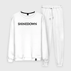 Костюм хлопковый мужской Shinedown лого, цвет: белый