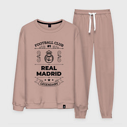 Костюм хлопковый мужской Real Madrid: Football Club Number 1 Legendary, цвет: пыльно-розовый