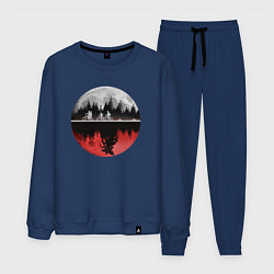 Костюм хлопковый мужской Stranger Things Moon, цвет: тёмно-синий