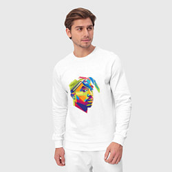 Костюм хлопковый мужской 2PAC Style, цвет: белый — фото 2