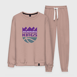 Костюм хлопковый мужской Сакраменто Кингз NBA, цвет: пыльно-розовый