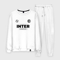 Костюм хлопковый мужской Inter Униформа Чемпионов, цвет: белый