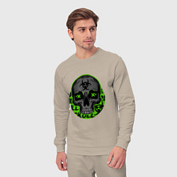 Костюм хлопковый мужской SKULL TOXIC, цвет: миндальный — фото 2