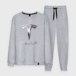Мужской костюм Tesla Logo Тесла Логотип