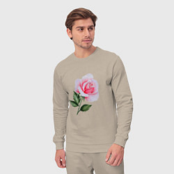 Костюм хлопковый мужской Gentle Rose, цвет: миндальный — фото 2