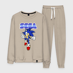 Костюм хлопковый мужской SEGA - Sonic, цвет: миндальный