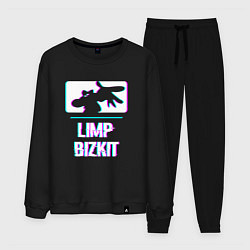 Костюм хлопковый мужской Limp Bizkit Glitch Rock, цвет: черный