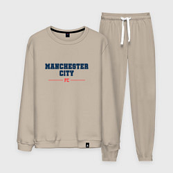 Костюм хлопковый мужской Manchester City FC Classic, цвет: миндальный