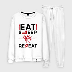 Мужской костюм Надпись: Eat Sleep Stray Repeat