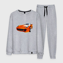 Костюм хлопковый мужской Прокачу с ветерком, цвет: меланж