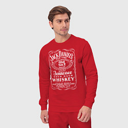 Костюм хлопковый мужской Джек Дэниелс легендарный виски, цвет: красный — фото 2