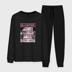 Костюм хлопковый мужской BLACKPINK K-POP BAND, цвет: черный