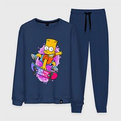 Мужской костюм Барт Симпсон на скейтборде - Eat my shorts!