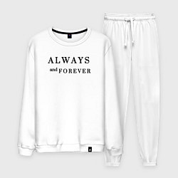 Костюм хлопковый мужской Always and forever, цвет: белый