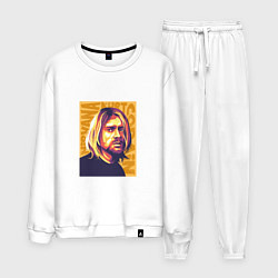 Костюм хлопковый мужской Nirvana - Cobain, цвет: белый