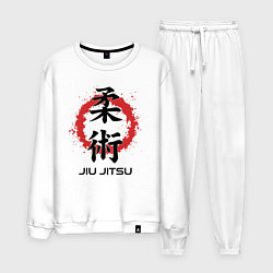 Мужской костюм Jiu jitsu red splashes logo