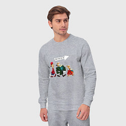 Костюм хлопковый мужской Троица-Остров Сокровищ, цвет: меланж — фото 2