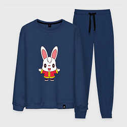 Костюм хлопковый мужской Hello Rabbit, цвет: тёмно-синий
