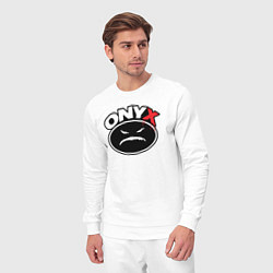 Костюм хлопковый мужской Onyx - black logo, цвет: белый — фото 2