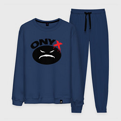Костюм хлопковый мужской Onyx logo black, цвет: тёмно-синий