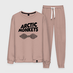 Костюм хлопковый мужской Arctic Monkeys, цвет: пыльно-розовый