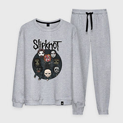 Костюм хлопковый мужской Slipknot art fan, цвет: меланж