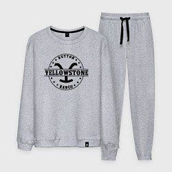 Костюм хлопковый мужской Йеллоустоун - Dutton Ранчо, цвет: меланж