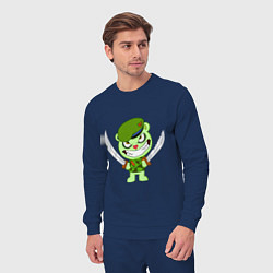 Костюм хлопковый мужской Angry Flippy, цвет: тёмно-синий — фото 2