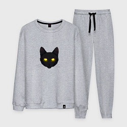 Мужской костюм Черный кот с сияющим взглядом