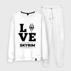 Костюм хлопковый мужской Skyrim love classic, цвет: белый