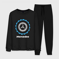 Костюм хлопковый мужской Mercedes в стиле Top Gear, цвет: черный