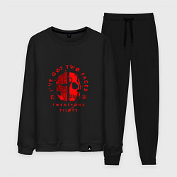 Костюм хлопковый мужской Twenty one pilots ive got two faces, цвет: черный