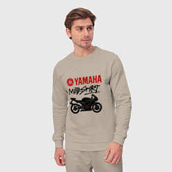 Костюм хлопковый мужской Yamaha - motorsport, цвет: миндальный — фото 2