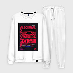 Костюм хлопковый мужской Akira poster, цвет: белый