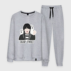 Костюм хлопковый мужской Wednesday Уэнздей, цвет: меланж