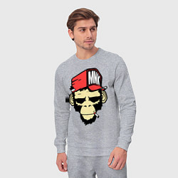 Костюм хлопковый мужской Monkey Swag, цвет: меланж — фото 2