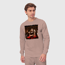 Костюм хлопковый мужской Алиса - Изгой, цвет: пыльно-розовый — фото 2