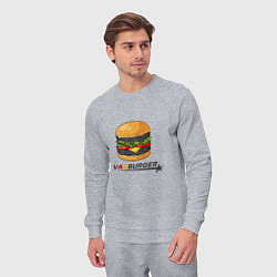 Костюм хлопковый мужской VAGburger tyres, цвет: меланж — фото 2