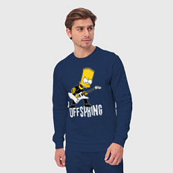 Костюм хлопковый мужской Offspring Барт Симпсон рокер, цвет: тёмно-синий — фото 2