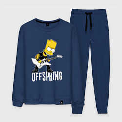 Костюм хлопковый мужской Offspring Барт Симпсон рокер, цвет: тёмно-синий