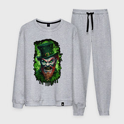 Костюм хлопковый мужской НеДобрый лепрекон, цвет: меланж