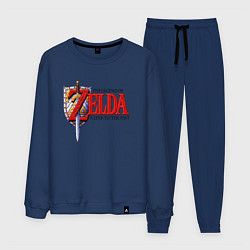 Костюм хлопковый мужской The Legend of Zelda game, цвет: тёмно-синий
