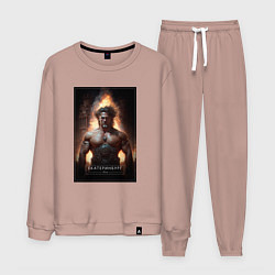 Костюм хлопковый мужской Екатеринбург - персонаж, цвет: пыльно-розовый