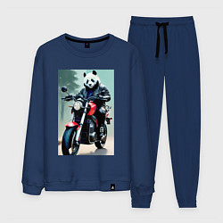 Мужской костюм Panda - cool biker